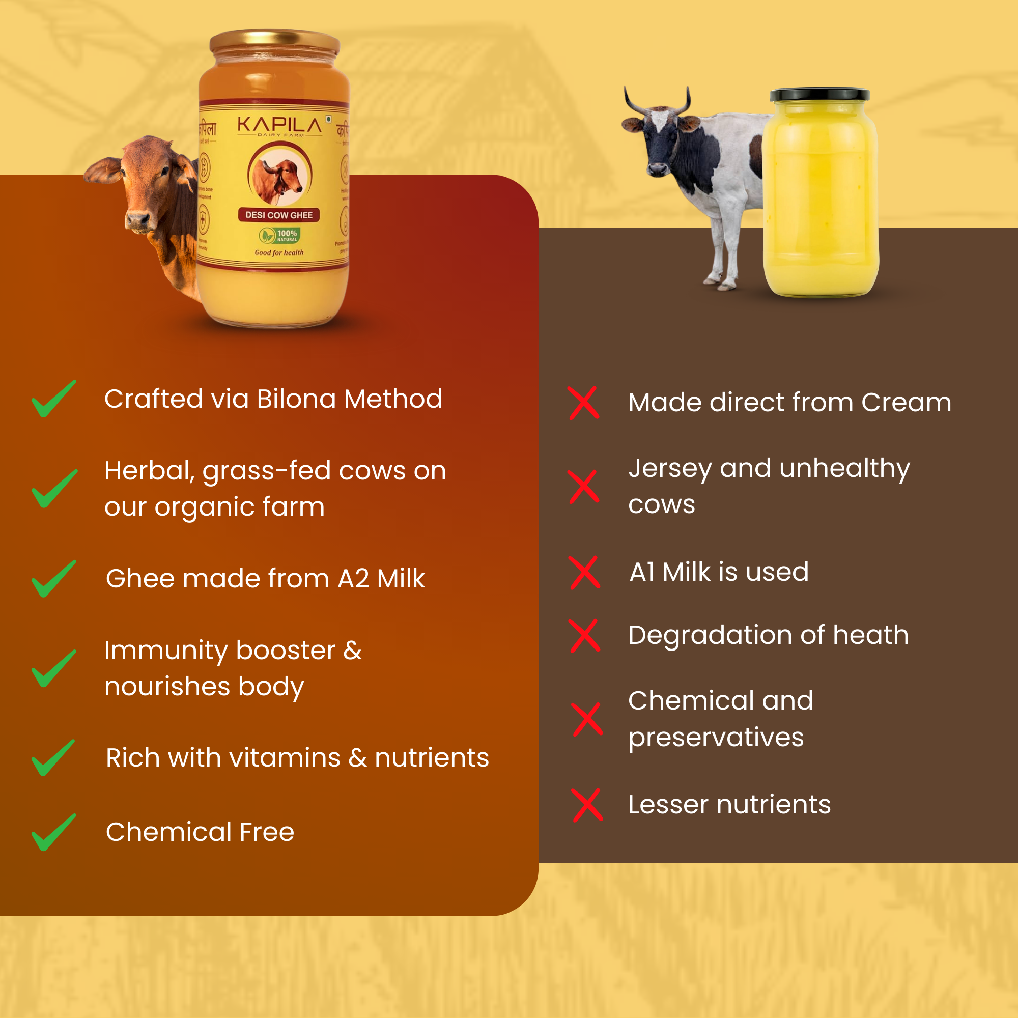 1kg Pure Desi cow Ghee